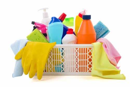 Professional window cleaning for a bright exterior