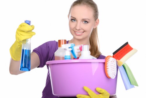 Bathroom deep cleaned during final cleaning service